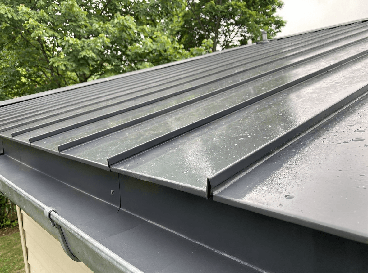 Metal Roof Cleaning by Brisk Roof & Gutter Cleaning